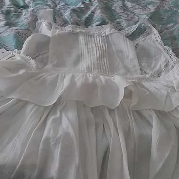 Current Elliott The Lace gauze lightweight beachy white Top - Picture 8 of 8